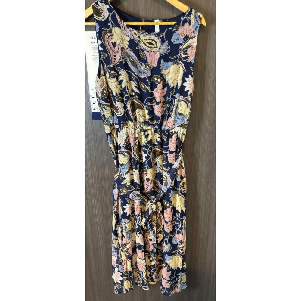 Ny Collection Maxi Dress Womens Large paisley fairy whimsy goth chiffon‎ new